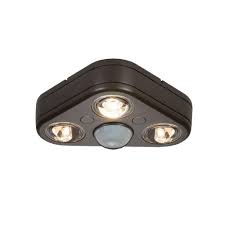 All Pro Revolve 270 Degree Bronze Motion Activated Outdoor Integrated Led Triple Head Security Flood Light 5 Flood Lights Outdoor Flood Lights Security Lights