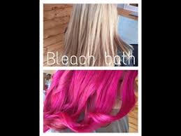 Massage the bleach bath through your hair to ensure even coverage. Bleach Bath To Strip Hair Colour Youtube