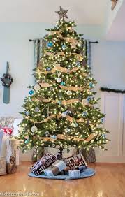 It's time to decorate your christmas tree! Our Rustic Natural Blue Lake Cottage Coastal Christmas Tree Decor The Happy Housie