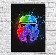 Star Wars Stormtrooper Helmet Abstract Painting A4 Wall Art Prints Use Coupon Code Onefree To Save 5 95 One Free Print Etsy Wall Art Star Wars Poster Art