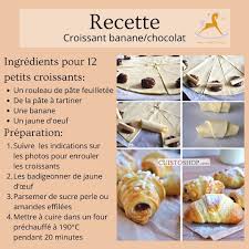 Pour Le Petit Dejeuner Ou Meme Le Gouter Ces Croissants A La Banane Et Au Chocolat Seront Parfait Bon Appetit Sour Alimentation Repas Bebe Croissants