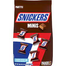 Amazon.com : SNICKERS Minis Size Milk Chocolate Candy Bars Bulk Pack, Party  Size, 40 oz Bag : Candy And Chocolate Bars : Everything Else