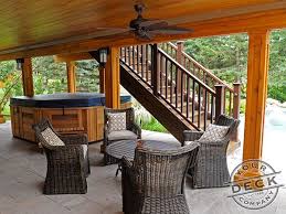 Finishing the underside of a deck. Upper Level Trex Deck Your Deck Company Deck Project Trex Spiced Rum