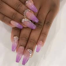 If you still want to make it simplier, then you can have a ombre coffin nail design with purple color, it will be very stunning in summer. 21 Lavender Coffin Nails That Are Perfect For Spring Page 2 Of 2 Stayglam