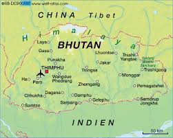 Sintflutartiger monsunregen hat in bhutan und nepal verheerende erdrutsche und überflutungen ausgelöst, bei denen mindestens 13 menschen ums leben gekommen sind. Map Of Bhutan Country Welt Atlas De