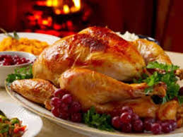 La Dinde De Noel Thanksgiving Diner Dineren Geroosterde Kalkoen