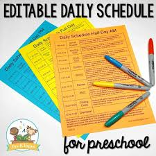Preschool Daily Schedule And Visual Schedules