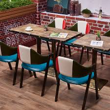 Besides good quality brands, you'll also find plenty of discounts when you shop for retro kitchen during big sales. China Rectangle And Square Style Retro Treatment Western Restaurant Furniture Wood Dining Table For Sale Copper Coated Table For Coffee Shop Photos Pictures Made In China Com