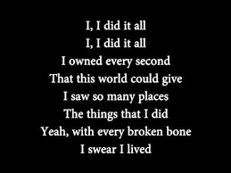Onerepublic I Lived Lyrics Youtube