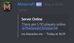 Open up minecraft and wait for it to fully load. Minecraft Discord Bots