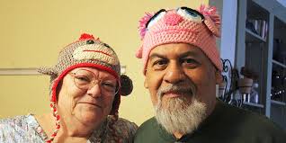 They're my pride and joy': Austin couple brings smiles to people's faces  through crocheted hats