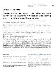 Other states recorded mean monthly household income below the national level (rm6,958). Pdf Vitamin D Status And Its Association With Parathyroid Hormone Concentrations In Women Of Child Bearing Age Living In Jakarta And Kuala Lumpur Rina Agustina Academia Edu