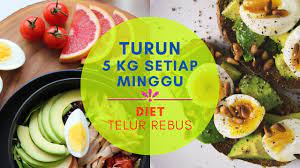 1 butir telur rebus, 5 ons daging ayam rebus tanpa kulit dan satu buah jeruk. Turun 5 Kg Setiap Minggu Diet Telur Rebus Untuk Menurunkan Berat Badan Tips Info Youtube
