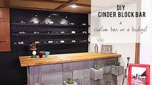 Diy Concrete Bar Knock It Off The Live Well Network Cinder Block Concrete Bar Cinder Blocks Diy