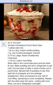Southern Strawberry Punch Bowl Cake By Do It Yourself Facebook Punch Bowl Cake Bowl Cake Punch Bowl Cake Recipe