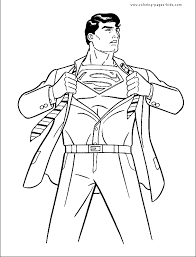 Fun superman coloring pages for your little one. Superman Color Page Cartoon Characters Coloring