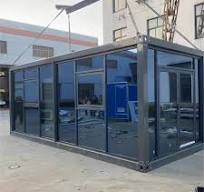 Mobile Glass House Modern Prefabricated House Foldable Prefab 20FT/40FT  Shipping Container Office