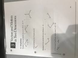 Motion in two dimensions can be thoroughly described with two independent the difference of two vectors drawn this way would then connect the the head of the initial vector to the head of the final vector. Two Dimensional Motion And Vectors Worksheet Answers Worksheet List