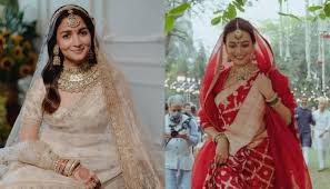 Celeb Brides Who Donned Saree With A Veil On Their Wedding: Alia Bhatt, Dia  Mirza To Katrina Kaif