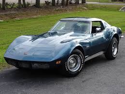 Image result for Blue Green 1973 Corvette