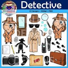 Detective Clip Art Spy Sherlock Holmes Disguise Magnifying Glass Detective Theme Detective Clip Art