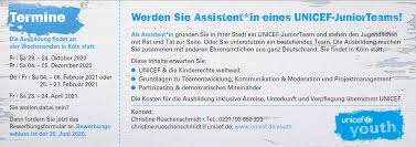 Across 190 countries and territories, we work for every child, everywhere, every day, to build a better world for everyone. Neue Runde Ausbildung Zum Zur Unicef Juniorteamer In Oder Assistent In Von Unicef Juniorteams 2020 21 Eineweltblabla