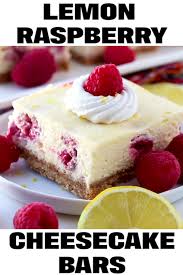 Lemon Raspberry Cheesecake Bars A Fresh Fruity Dessert Recipe Video Recipe Video In 2020 Raspberry Cheesecake Recipe Cheesecake Bar Recipes Fruity Desserts