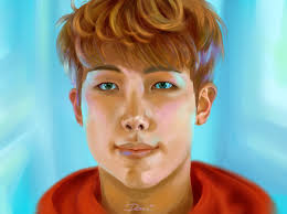 BTS Kim foldout Nam joon portrait