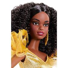2020 Holiday Barbie Doll Brunette Curly Hair Barbie In 2020 Holiday Barbie Dolls Holiday Barbie Barbie Dolls