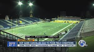 The nfl preseason is back, kicking off with two storied franchises taking the field at tom benson hall of fame stadium on thursday night. The Pro Football Hall Of Fame Game Has Had A Wild And Wacky History