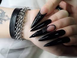 Check spelling or type a new query. Gothic Black Stiletto Nails Gothic Nails Black Stiletto Nails Stiletto Nails