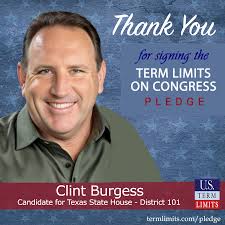 Clint Burgess Pledges to Support Congressional Term Limits