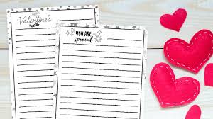 Heavy lined, feint lined and unlined. Free Printable Valentine S Day Writing Paper Plus 10 Writing Prompts