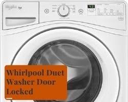 It has drained all the water out, so that's not a problem. Whirlpool Duet Washer Door Locked 2021 Solved
