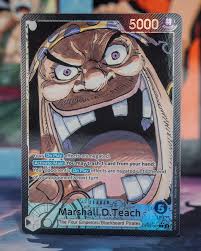 Da ist er! ☠️ 🏴 ☠️ Der Hauptschurke von One Piece bekommt endlich seine Leader  Karte! 💥 🤯 Marshall D. Teach, der berüchtigte Schwarzbart, kommt mit  OP-09 heiß rein! 🔥👀 Wer plant,
