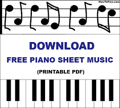 Downloading music from the internet allows you to access your favorite tracks on your computer, devices and phones. Download Free Piano Sheet Music Printable Pdf Template Howtofixx