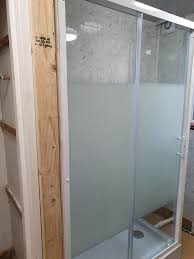 It can also be processed into a variety of decorative high degree of safety: Cooke Lewis Onega Frosted Effect 2 Panel Sliding Shower Door W 1200mm Diy At B Q