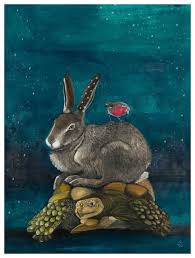 Tortoise And The Hare And Friend Wall Art Art Woodland Art Animal Art