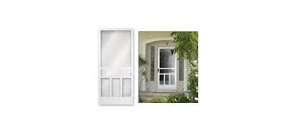 These sliding screen doors are available in a variety of frame colors and fabrics. Columbia 2616710004 Sierra Ns White 30 X 80 Vinyl Hinged Screen Door