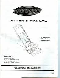 32 free yardworks lawn mower manuals (for 26 devices) were found in bankofmanuals database and are available for downloading or online viewing. Yardworks 60 1609 4 Owner S Manual Pdf Download Manualslib