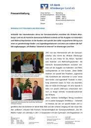 Privatkunden finden gute beratung und service bei. Preisaushang Vr Bank Altenburger Land Eg