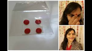 How I Made Red Sticker Bindi At Home