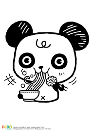 1001 dessins coloriage pour enfant à imprimer gratuitement. Coloriage Panda Et Bol De Ramen Kawaii En Ligne Gratuit Agrave Imprimer Illustration Kawaii Coloriage Coloriage Panda