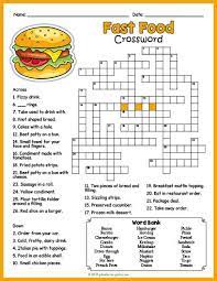 We are ready to help. Fast Food Crossword