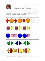 Peach floral pattern nonfiction writing prompt worksheet pink and yellow confetti ice cream math games worksheet Complete The Patterns Worksheet 1 All Kids Network