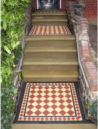 Fully vitrified tiles were the material of favour due to their very low porosity and in turn durability. Victorian Style Pathway With Geometric Floor Tiles Victorian Exterior West Midlands By Period Property Store Houzz