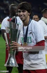 Joao Felix Of Portugal And Sl Benfica Celebrates With Trophy After Winning The Uefa Nations League At The End Atletico Madrid Felix Cristiano Ronaldo Portugal
