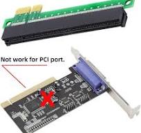 NFHK PCI-E Express 1x to 16x Extender Converter Riser Card Adapter Male to  Female Extension for Graphics Card