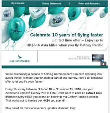 With your cathay pacific visa card, enjoy no foreign transaction fees on international purchases made with the card. Credit Card Asia Miles Earning Opportunities Hk 2018 Page 52 Flyertalk Forums