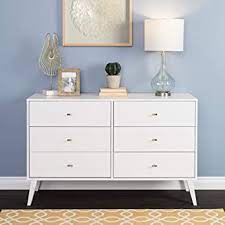 Fortunately, we've put the best ones out there on a list. Amazon Com Prepac Milo Mid Century Modern Dresser 6 Drawer White Furniture Decor